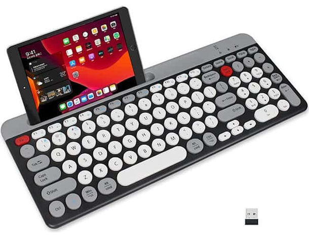 Tastiera Bluetooth Ultra Slim Wireless Compatibile Windows MAC iOs Android