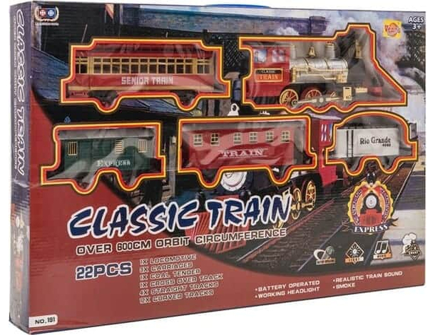 Trenino Natalizio Sotto Albero Treno Elettrico Luci Suoni e Fumo Natale 600...