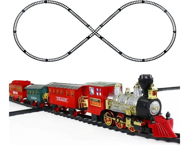 Trenino Natalizio Sotto Albero Treno Elettrico Luci Suoni e Fumo Natale 600...