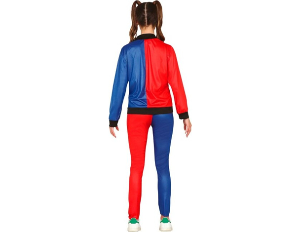 Costume Carnevale Suicide Squad vestito Harley Quinn bambina 3-12 anni festa...