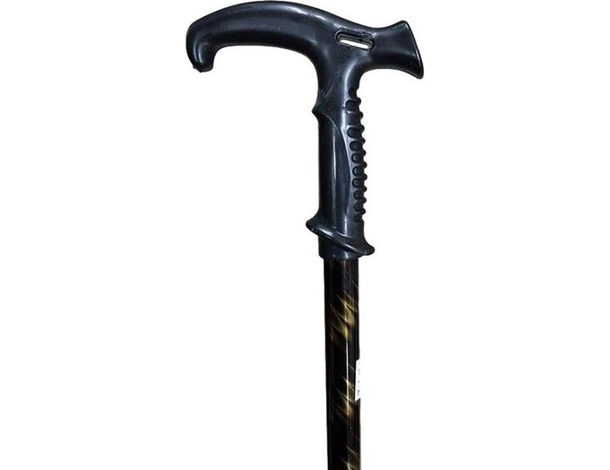 Bastone Da Passeggio Per Anziani Disabili Lunghezza 90cm Nero e Argento (Nero...