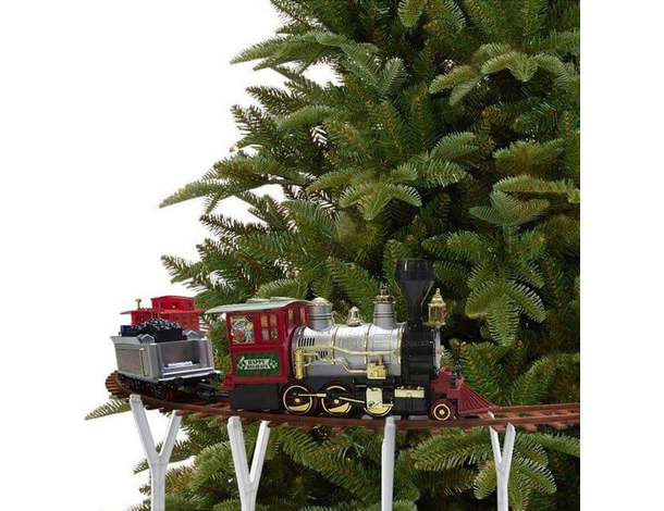 Trenino Natalizio Sotto Albero Treno Elettrico Luci Suoni Locomotiva Natale...