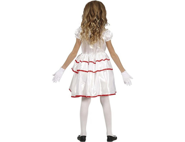 Costume Carnevale pagliaccia assassina vestito clown bambina 5-12 anni festa...