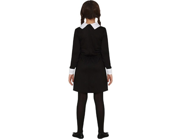 Costume Carnevale Mercoledì Addams horror con cinta per bambina 3-16 anni...