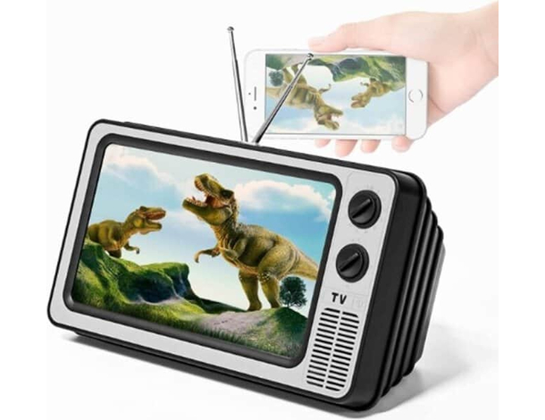 Schermo Lente Ingrandimento 12" Cellulare Smartphone Forma di TV Retrò Telefono