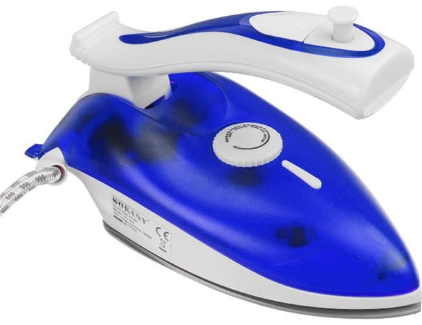 Mini Ferro da Stiro a Vapore Portatile da Viaggio 1000W Regolabile Elettrico...