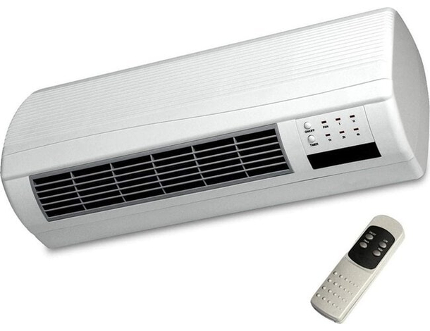 Termoconvettore Termoventilatore da Parete con Telecomando e Timer 1000/2000W