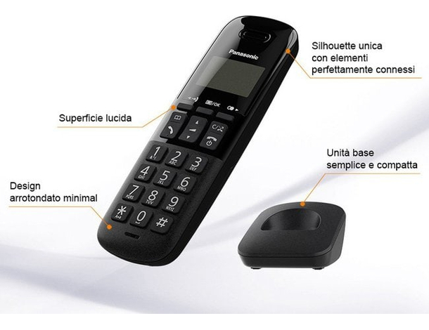 Telefono Cordless Panasonic KX-TGB610 DECT ID Chiamate Digitale Più Colori 6