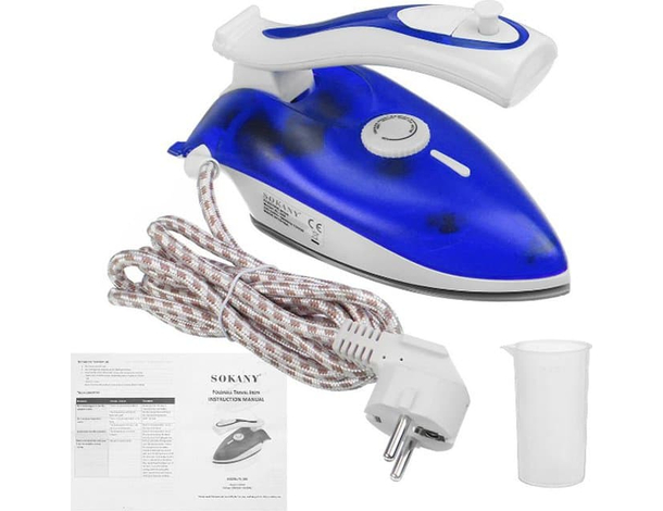 Mini Ferro da Stiro a Vapore Portatile da Viaggio 1000W Regolabile Elettrico...