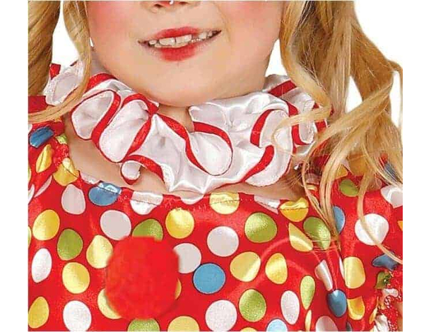 Costume Carnevale pagliaccia colorata travestimento bambina 3-12 anni...