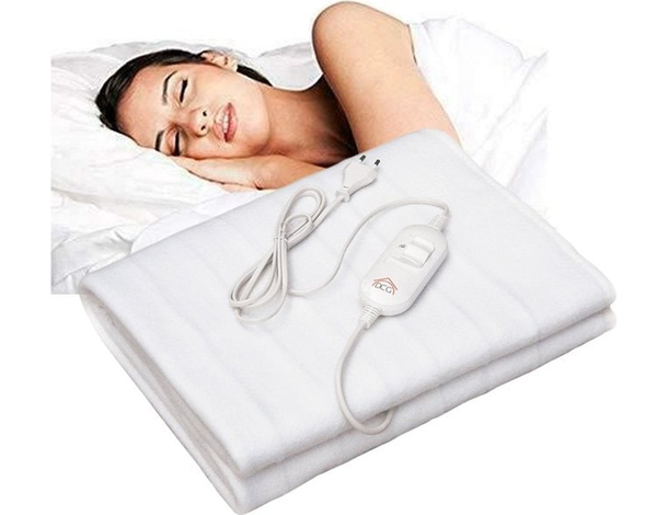 Termocoperta Elettrica Scaldaletto Scaldasonno Letto singolo 150x80cm 60 Watt