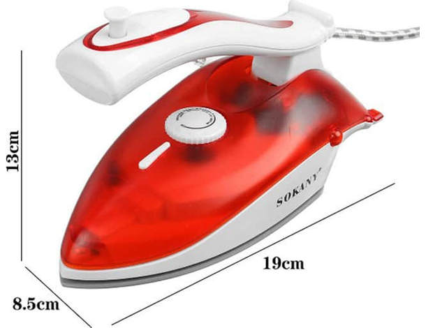 Mini Ferro da Stiro a Vapore Portatile da Viaggio 1000W Regolabile Elettrico...