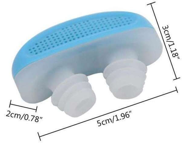 Dispositivo 2 in 1 Anti Russare Purificatore Aria Silicone Aiuto Sonno Dormire