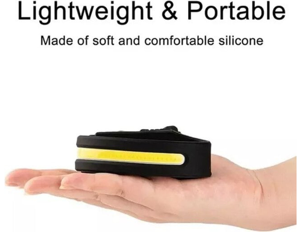 Lampada Da Testa LED Ricaricabile USB Type C Torcia Frontale Luce Notturna 5