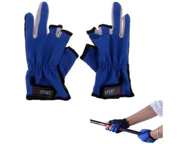 Guanti 3 Dita Antiscivolo Sport Attività Elastici Polsini Regolabili Hobby