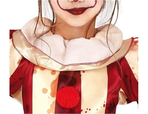 Costume Carnevale clown assassino travestimento horror per bambina 5-12 anni...