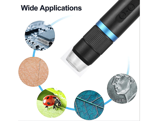 Microscopio Digitale Wi-Fi USB Q-XW05 1080P Risoluzione HD 50x-1000x...