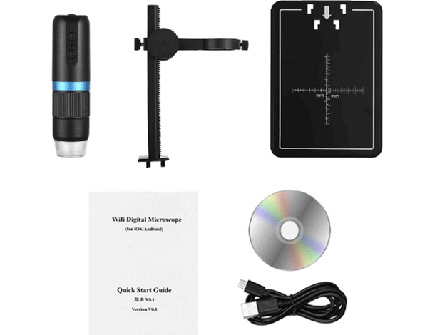 Microscopio Digitale Wi-Fi USB Q-XW05 1080P Risoluzione HD 50x-1000x...