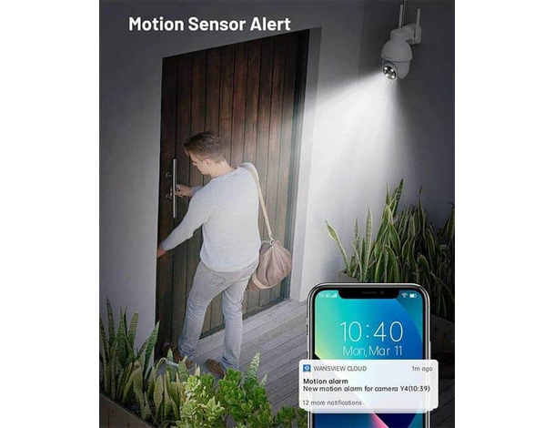 Telecamera IP CAM PTZ WIFI Camera Dome Wireless Esterno Videocamera HD...