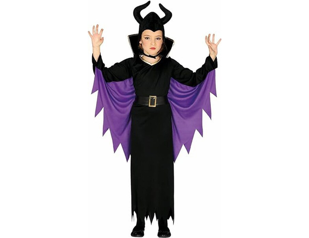 Costume Carnevale Malefica travestimento Disney per bambina 3-12 anni...