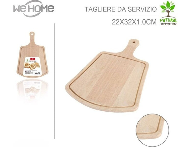 Tagliere in Legno con Manico da Cucina per Salumi Carne Formaggio Varie...
