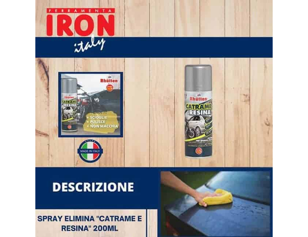 Spray Elimina Rimuovi Residui Resina Catrame per Auto Moto Camper 200ml 3