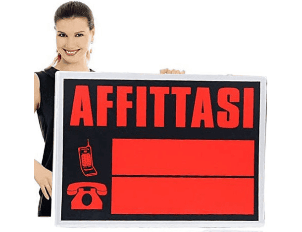 Cartello "Affittasi" Formato Gigante 70x50 cm PVC Affitto Recapito Telefonico