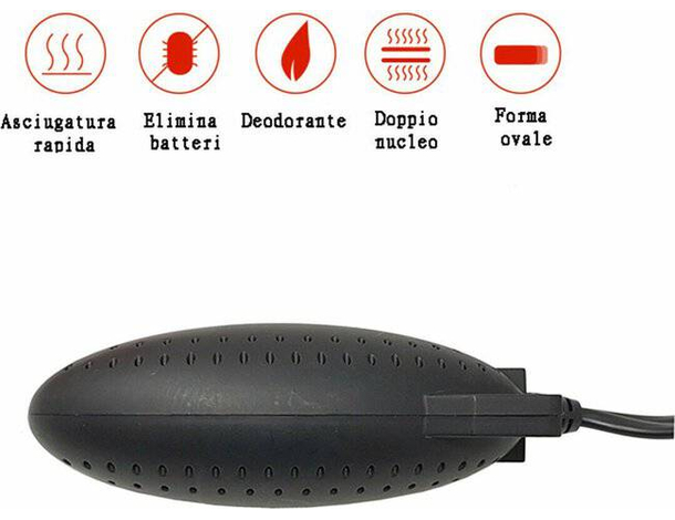 Coppia Scalda e Asciuga Scarpe Scarponi Elettrico Sterilizzatore Deodorante...