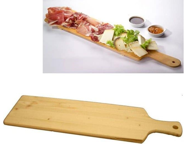 Tagliere Servicrostino 60x25cm Legno Betulla Professionale Aperitivo Formaggi