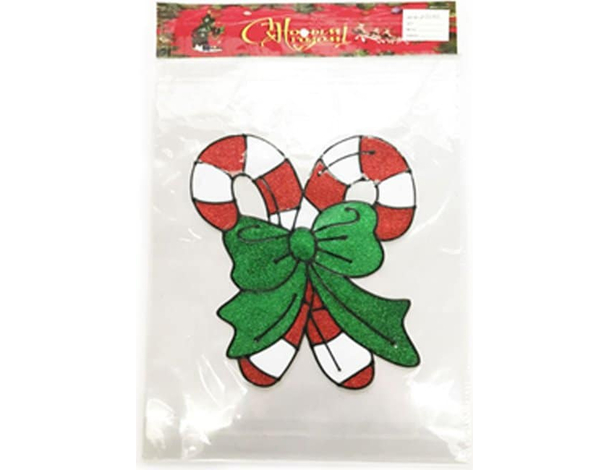 3x Vetrofanie Adesivi Decorativi Natalizie Per Finestre in Gel Stickers...