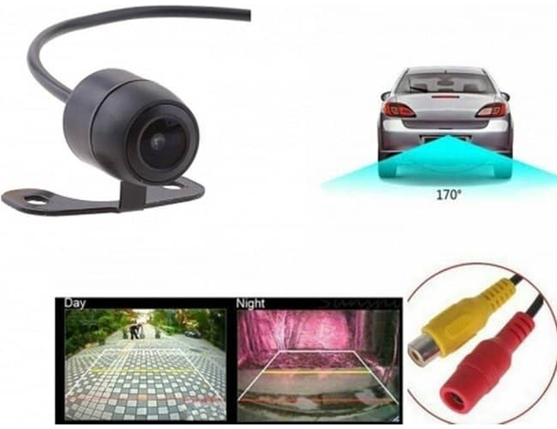 Retrocamera Telecamera 170° Retromarcia Auto Parcheggio Camera Staffa...