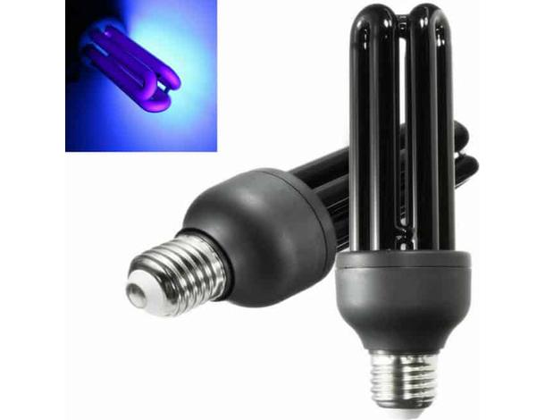 2x Lampadina Raggi UV 26 Watt E27 3U Effetto Fluorescente Discoteca Festa Neon