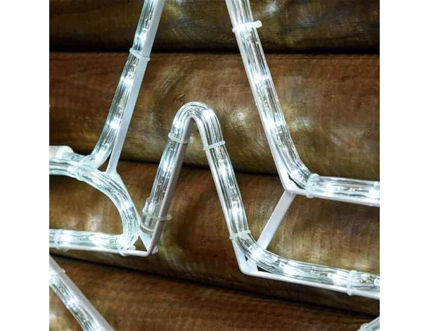 Stella Luminosa Natalizia Luce LED Bianco Freddo Uso Esterno Natale 56 cm 2