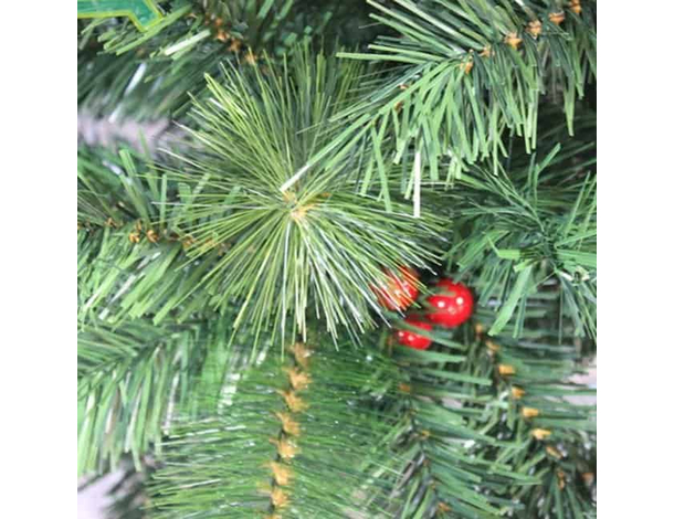 Albero di Natale Artificiale Realistico Super Folto con Bacche Varie...
