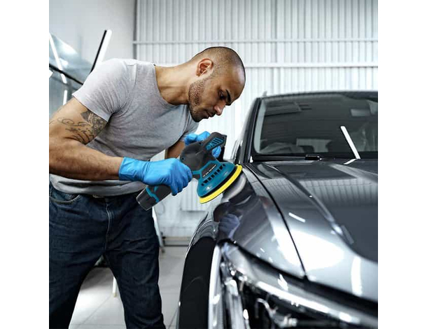 Lucidatrice Rotorbitale Doppia Batteria 12V Più Velocità Levigatrice per Auto...