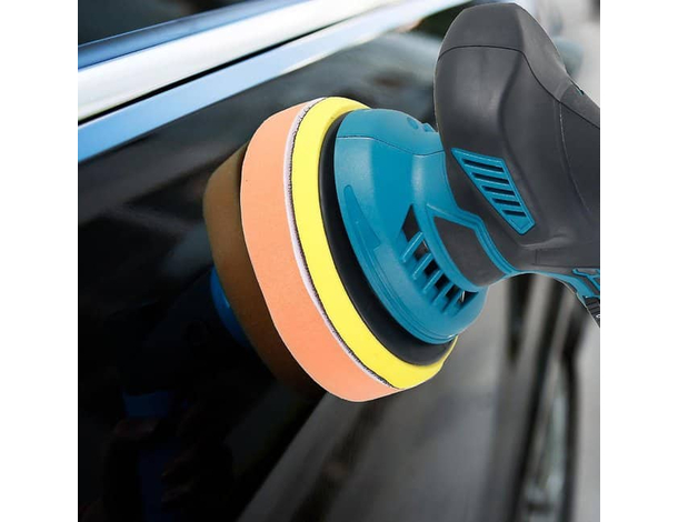 Lucidatrice Rotorbitale Doppia Batteria 12V Più Velocità Levigatrice per Auto...