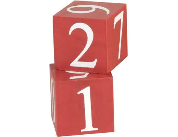 Calendario Avvento di Natale Orsetto in Legno Cubi Numeri Decorativo...