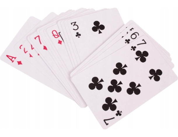 6 Mazzi Carte da Gioco Poker 52 Plastificate Black Jack Giochi Ramino Scala...