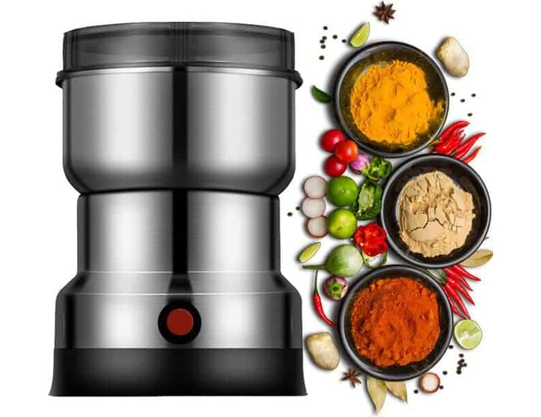 Macina Caffè Spezie Pepe Elettrico 150-400W Capacità 50gr Lame in Acciaio Inox