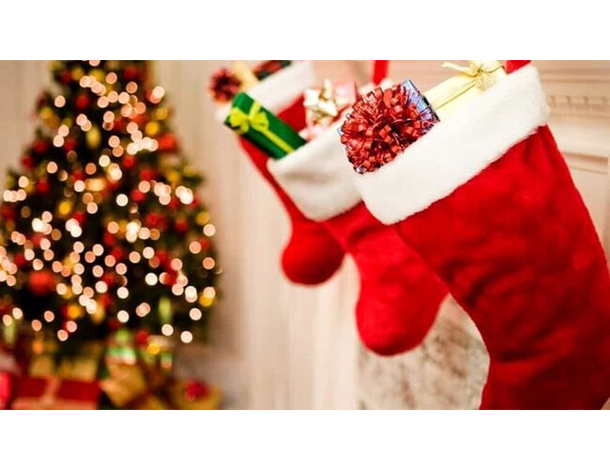 2x Calza Befana Vuota 46cm Natale Epifania Decorazione Porta Dolci Angioletto...