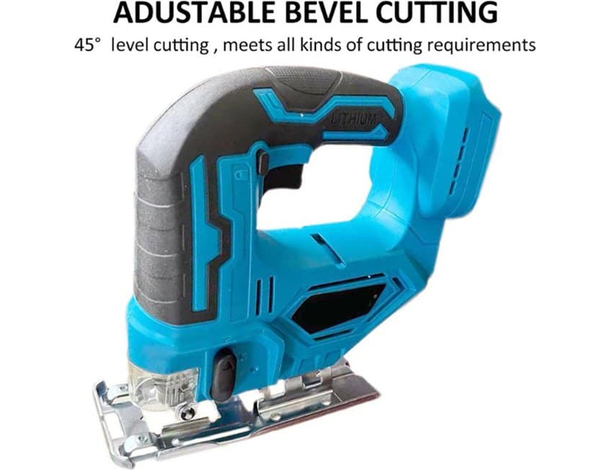 Seghetto Alternativo Doppia Batteria 48V con Valigetta Taglio Legno Plastica...