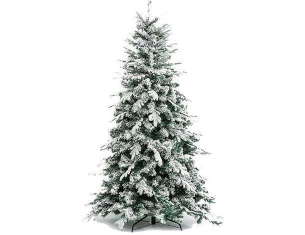 Albero di Natale Innevato Artificiale Folto Effetto Neve da 150 a 240 cm (150...