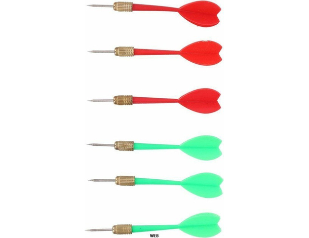 Bersaglio Tiro a Segno Dardi 6 Freccette Doppio Lato 43 cm Gioco Gancio da...