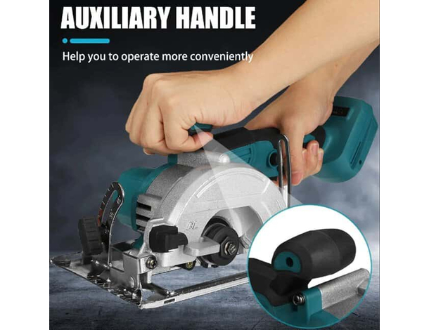 Sega Circolare Manuale 2 Batterie 48V Motore Brushless Disco Taglio Lama...