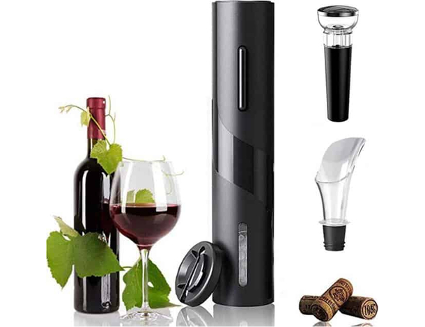 Apribottiglie Elettrico Cavatappi Batteria Senza Filo Automatico Vino Tavolo