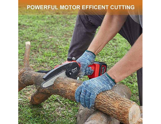 Motosega a Batteria con Pompetta Olio Automatico per Potatura 2 batterie 48V...