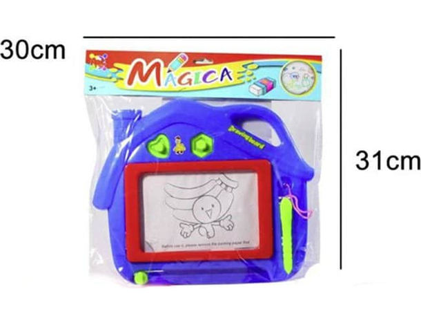 Lavagna Lavagnetta Magica Magnetica Pennarello e Formine Cancellabile Bambini...