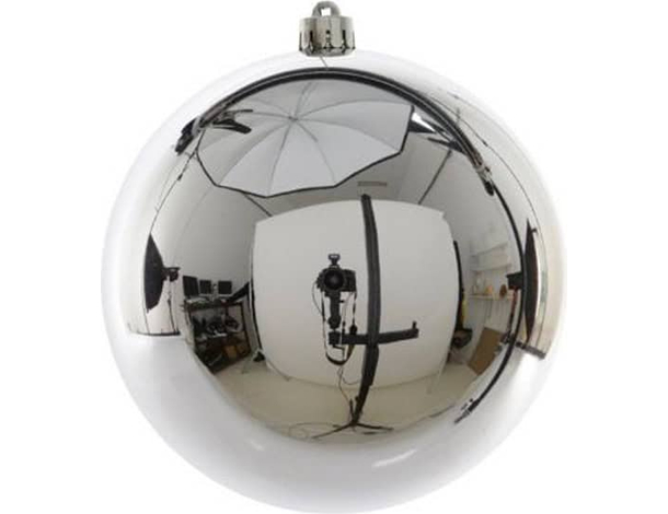 Pallina di Natale 20cm Argento Lucido Palla Idea Regalo Addobbi Natalizi...