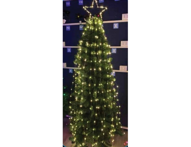 Stella Cometa per Albero di Natale Puntale Cascata 690 Led Bianco Caldo...