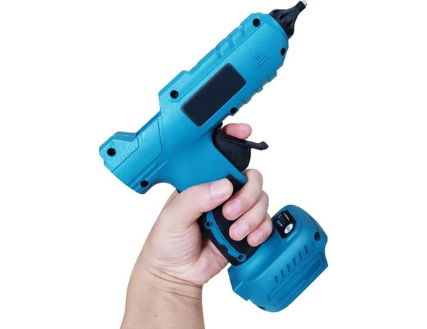 Pistola Incollatrice Colla a Caldo Due Batterie Litio 48V Kit Termocollante...